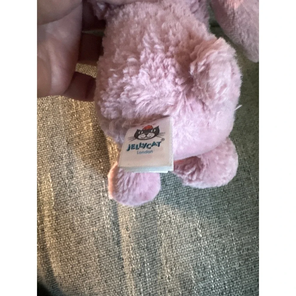 Jellycat‎ London Pink Rose tulip Bashful Bunny Plush Stuffed Animal Rabbit